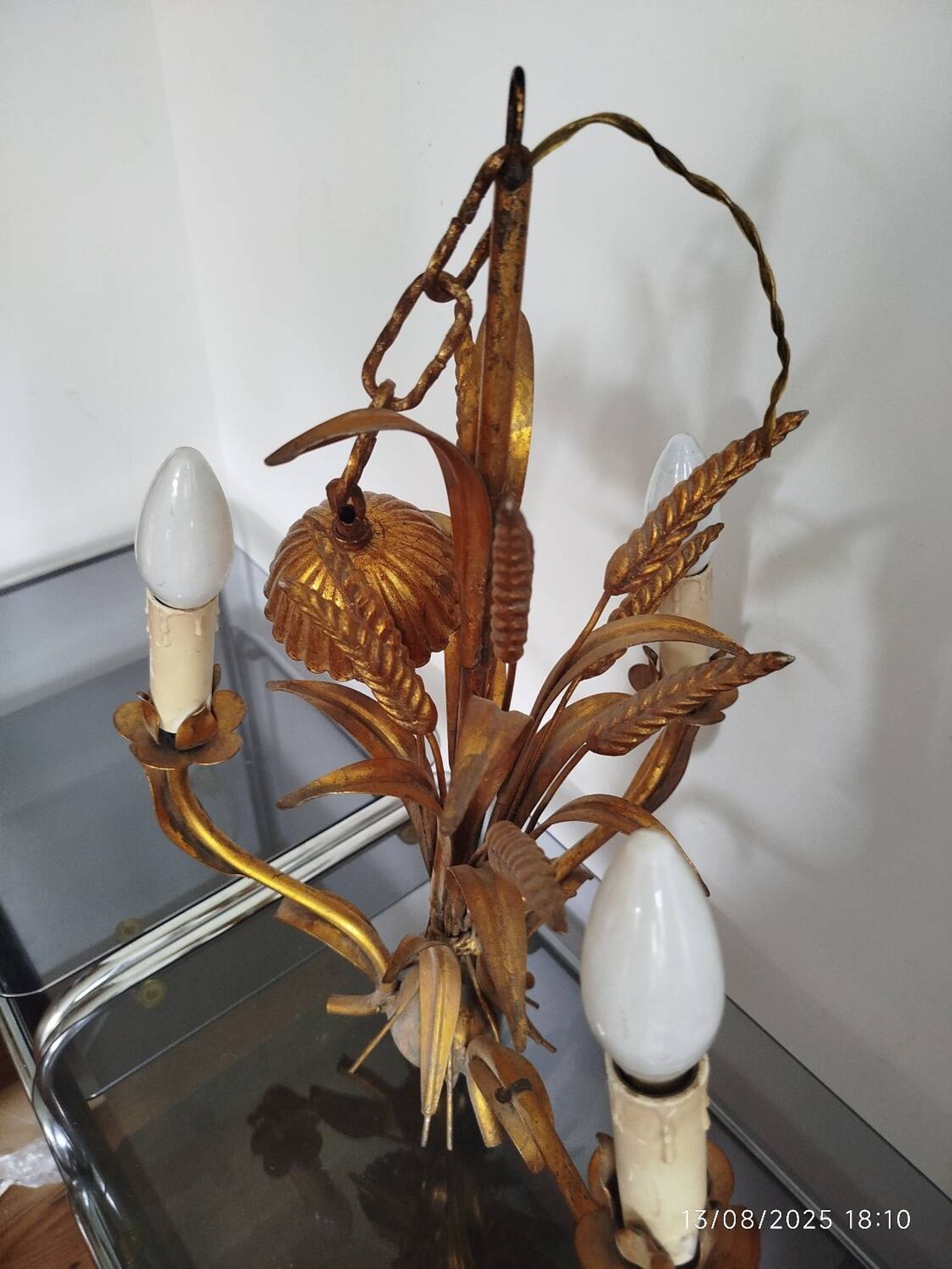 Lustre italien doré – Années 60/70