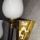 Pair of vintage torch wall lights