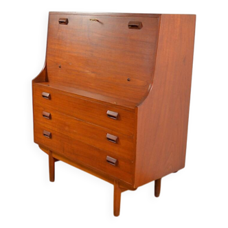 Secrétaire Danois en Teck de Borge Mogensen Édition Soborg Mobler 1960