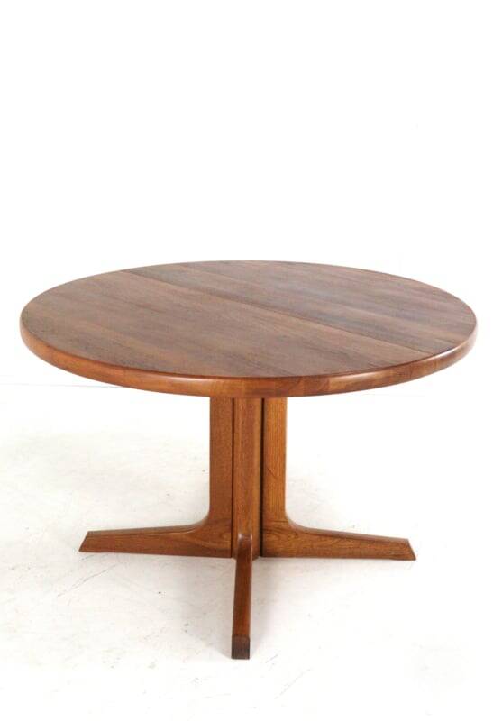 Table à manger ovale extensible Gudme 'Jysted' - design danois en teck vintage
