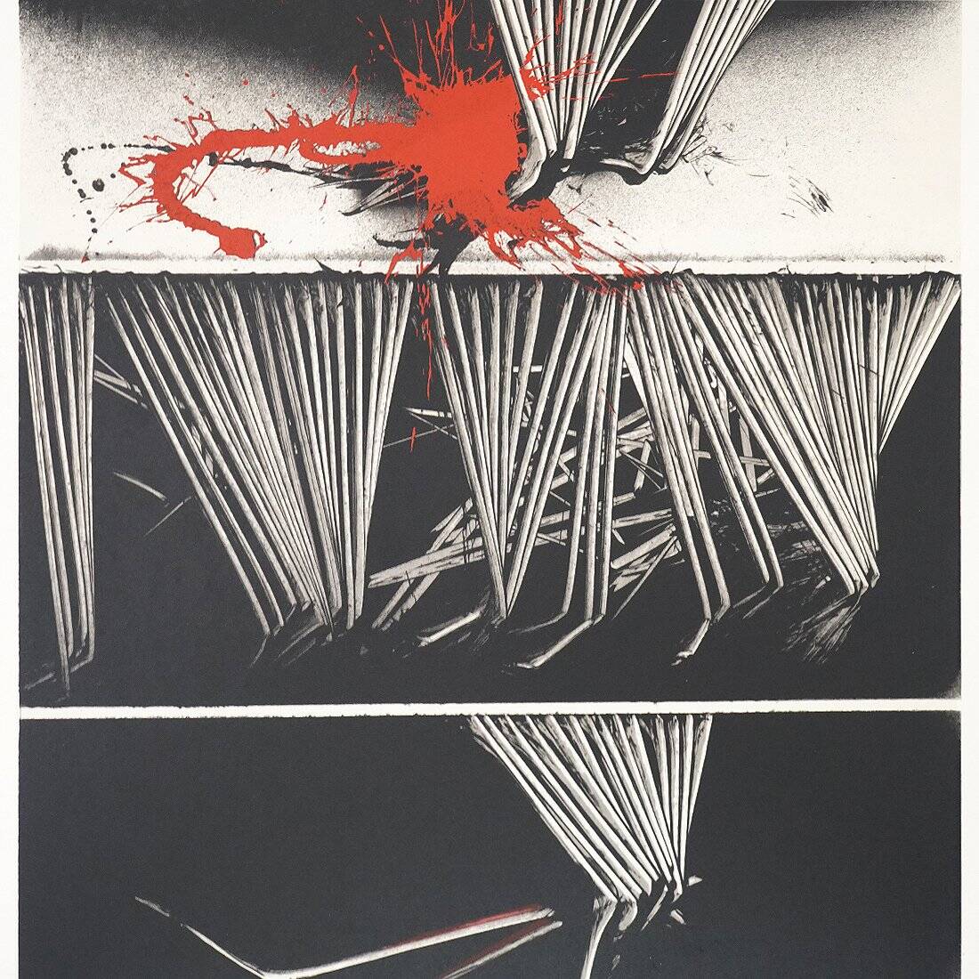 Emilio Scanavino, Composition, Colour Lithograph on Paper, 1970s