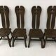 Set of 4 Belgian Brutalist Dining Chairs from De Puydt, 1970’s