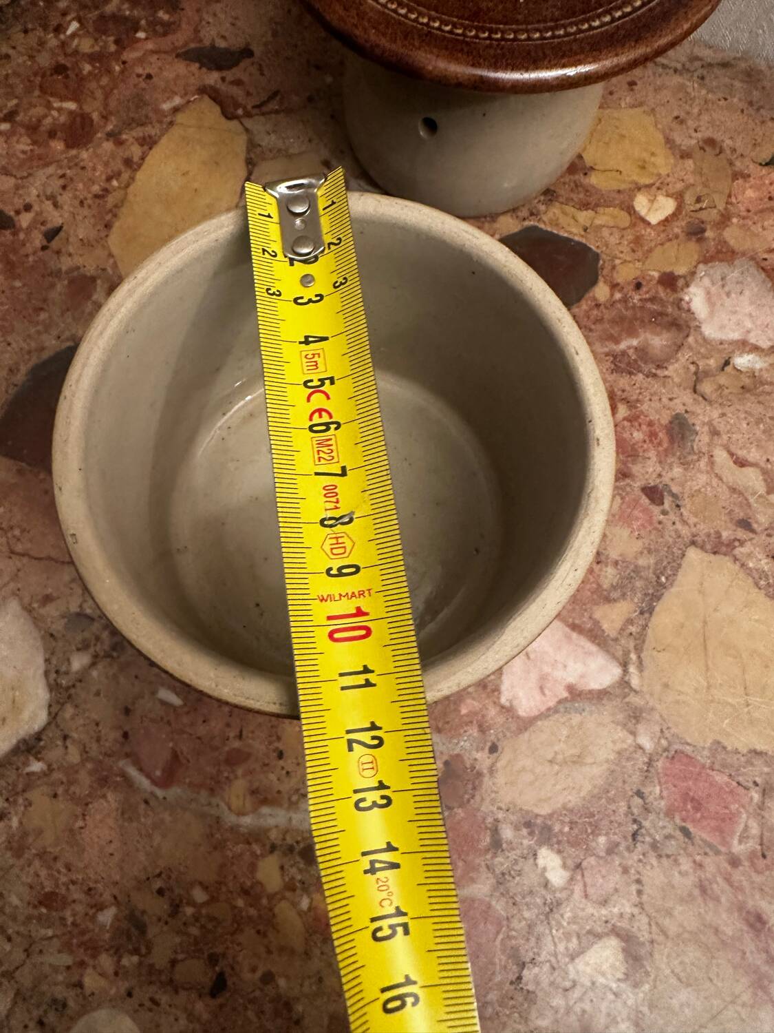 Berry pottery water butter dish