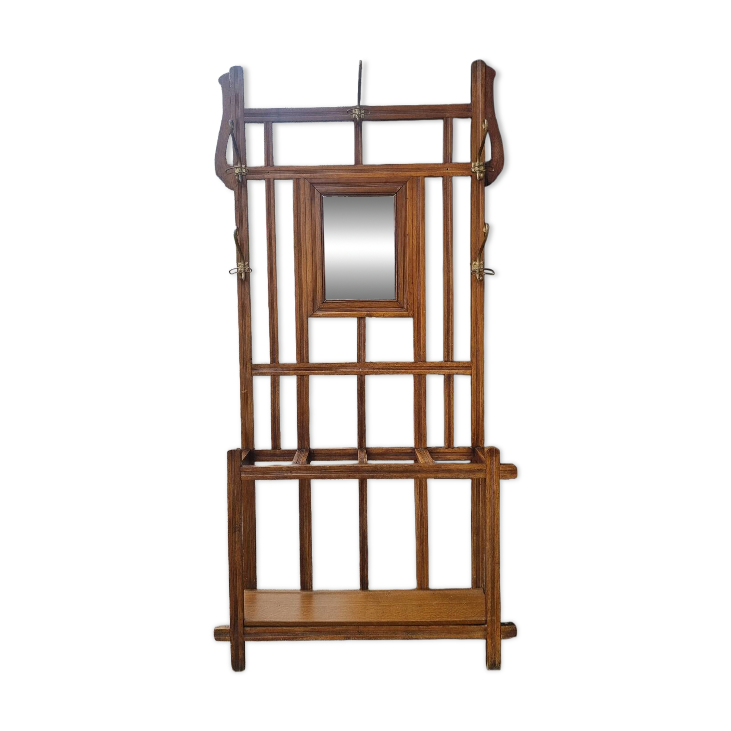 Old vintage coat rack wardrobe