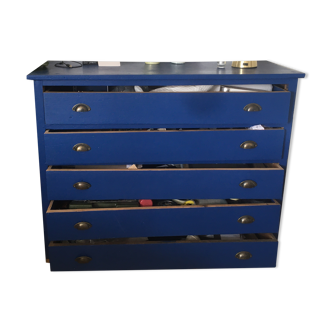 Antique blue chest of drawers