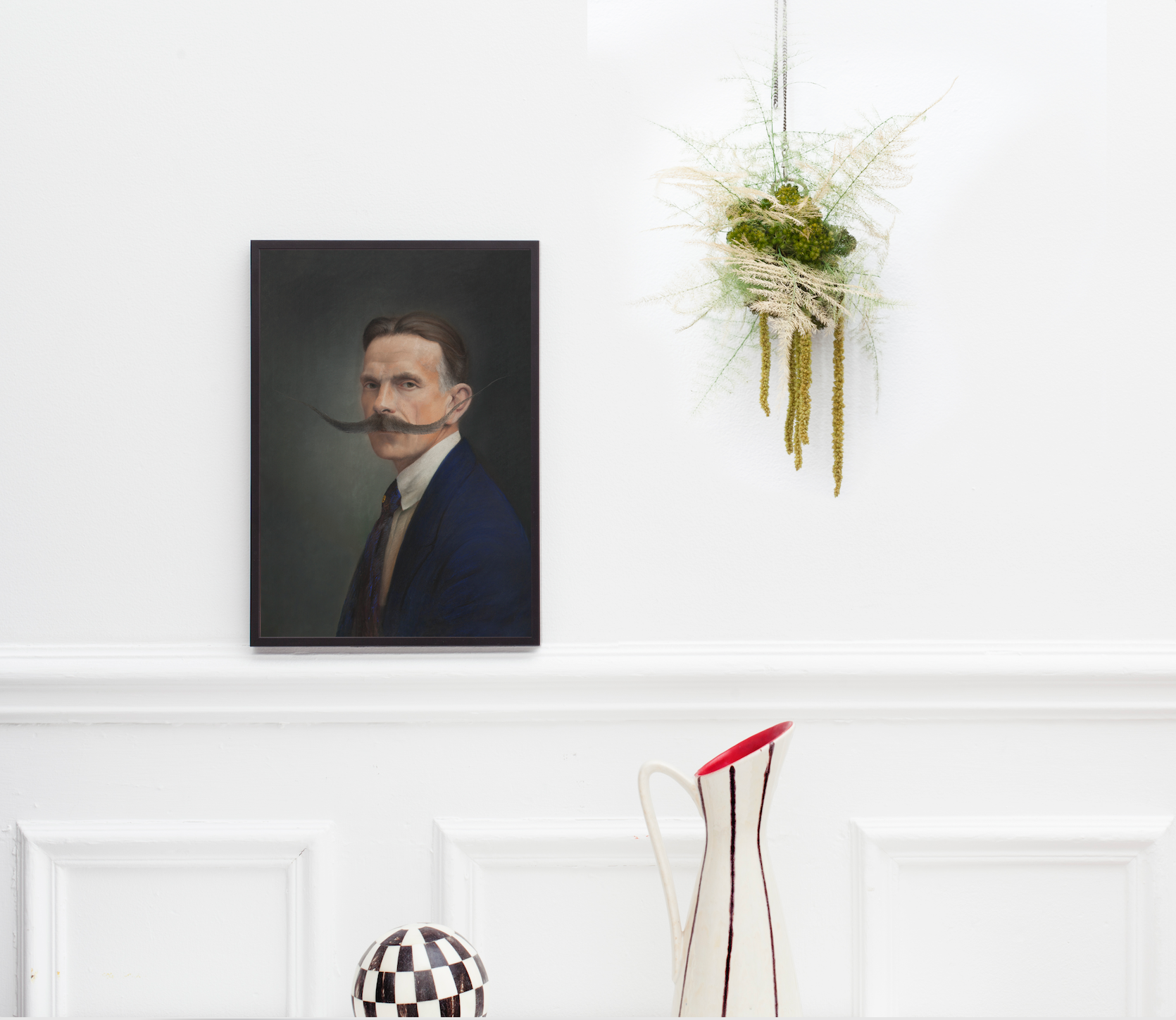 Old portrait - series "Les moustachus"