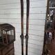 Pair of wooden skis from the 1940s