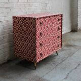 Velvet chest of drawers