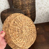 Miroir bois et verre piqué