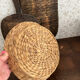 Miroir bois et verre piqué