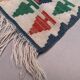 Vintage turkish kilim 130x78 cm wool kelim rug red blue