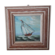Signed painting: oil painting depicting a sailboat