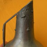 Small art deco pewter vase signed peltro.
