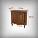 Solid oak sideboard, Louis XV style – Mid-19th century
