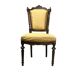 Queen's chair in Louis XVI style, wood and fabric, late 19th century.