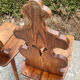 Pair of vintage Tyrolean chairs in solid wood