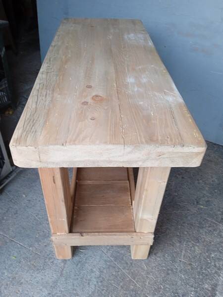 Workbench 120cm old solid wood