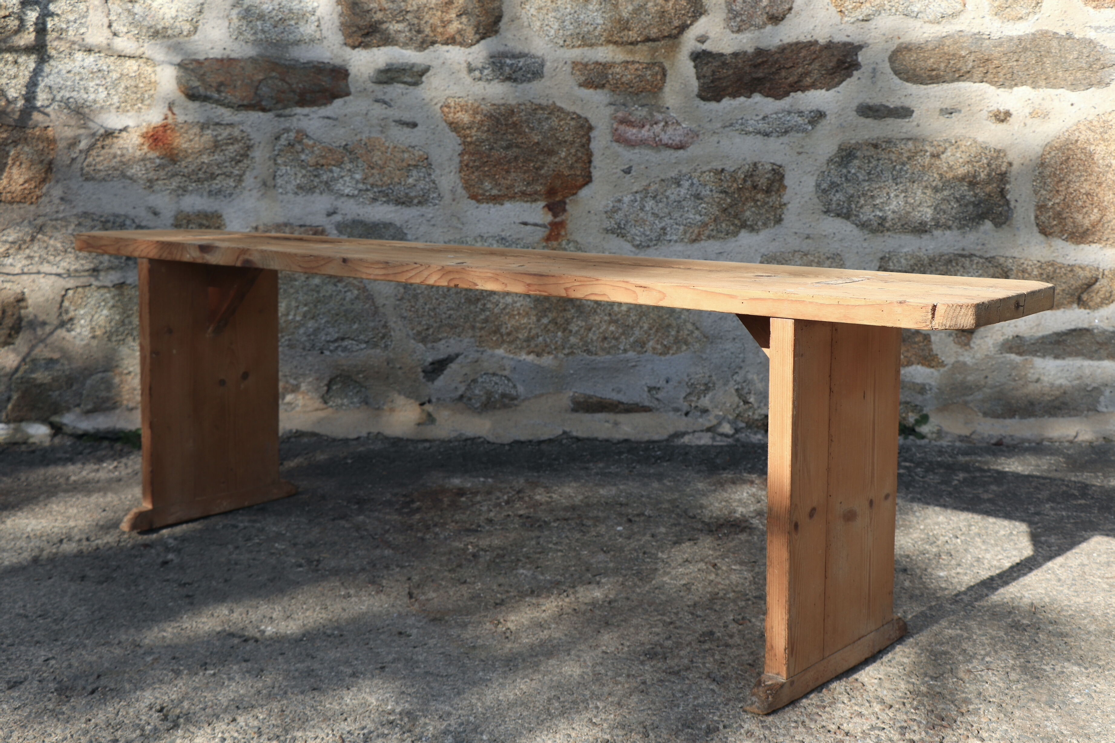 Old wooden bench patina