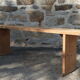Old wooden bench patina