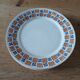 4 assiettes plates anciennes en terre de fer