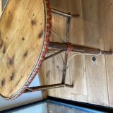 Braided rattan table