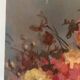 Large bouquet of roses, oil on wood panel, signed