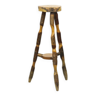 Old Wabi Sabi Beechwood side table