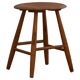 Round beech stool by a Danish cabinetmaker, mid-century modern, 1970s.