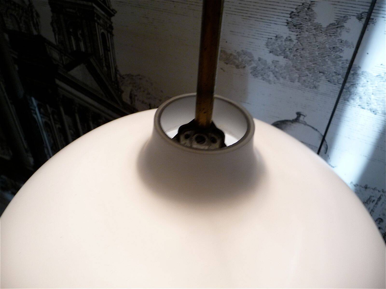 Large opal glass lamp by Vilhelm Wohlert for Louis Poulsen, Denmark 1960s