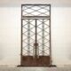 Art Deco wrought iron bedroom door, France, 1930