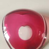 Val St-Lambert crystal pocket emptier design. In ruby red crystal. With label. Dim 17.5 x 13.5 xm