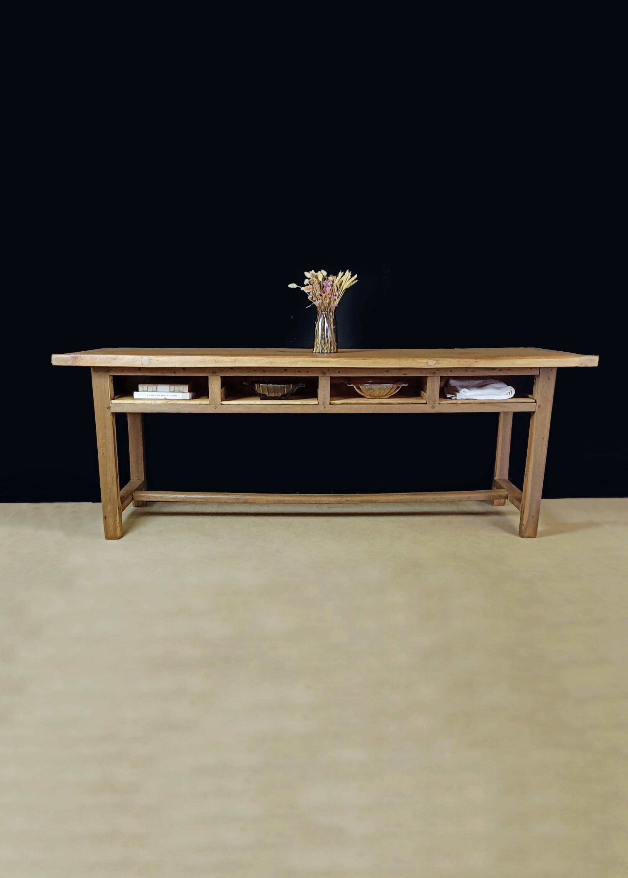 Table de ferme en chêne - Rénovée