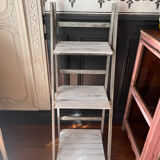 Small workshop scale, Stepladder white patina