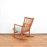 Fauteuil à bascule en chêne ML33 de Hans J. Wegner pour A/S Mikael Laursen, années 1950