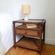 Table de chevet Roche Bobois en rotin
