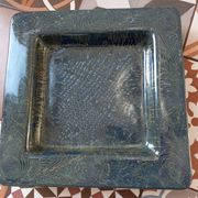 Centrepiece or large ceramic catchall in glazed ceramic signed Vila Clara.