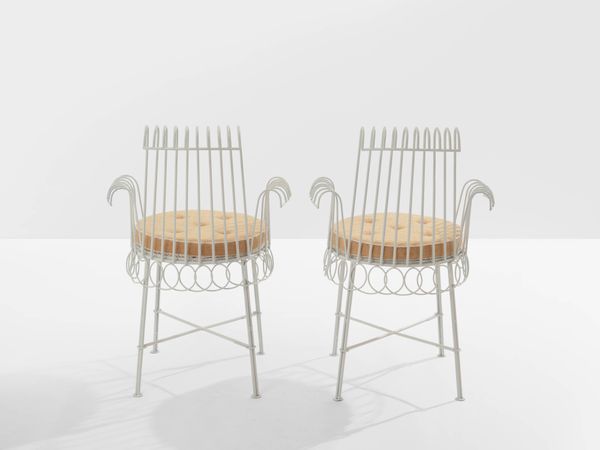 Mathieu Matégot paire de chaises Cap d’Ail 1950s