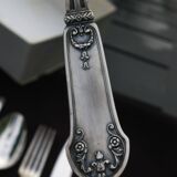 Empire style housewife in silver metal