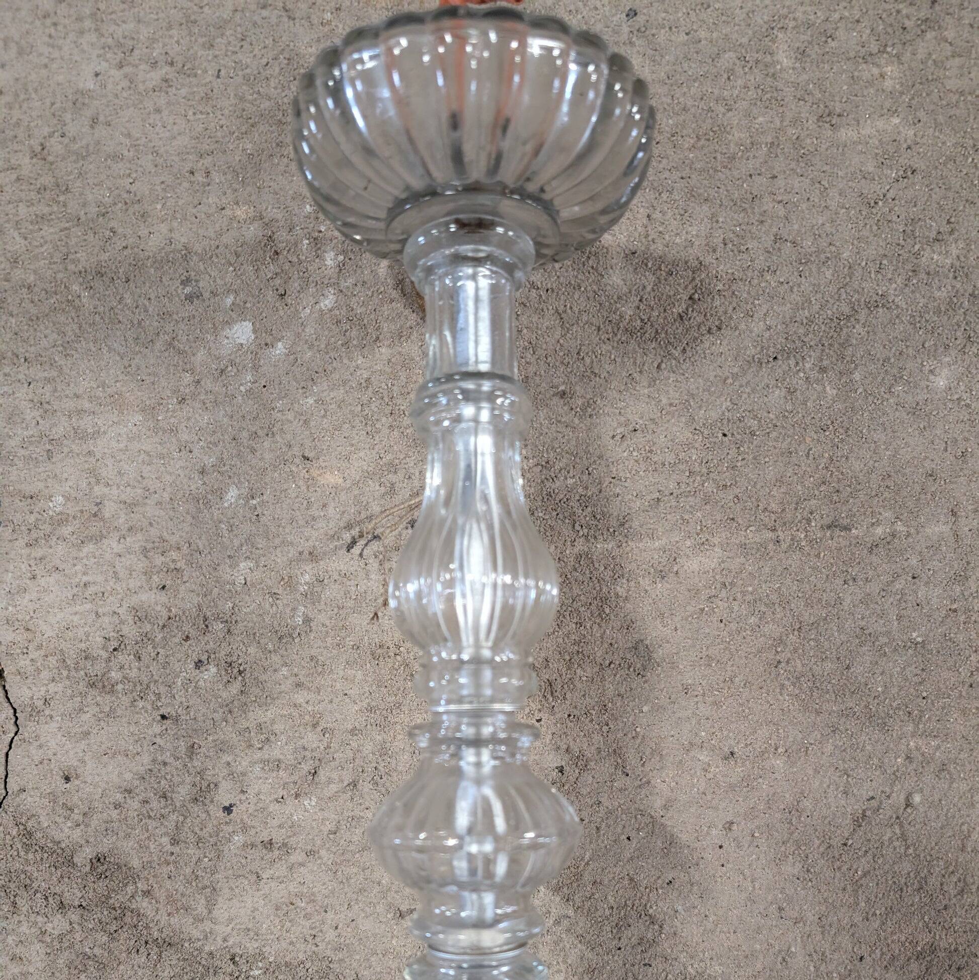 Glass chandelier