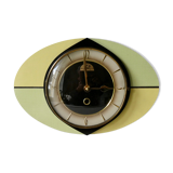 Ffr morbier clock from the 50s, in two-tone formica