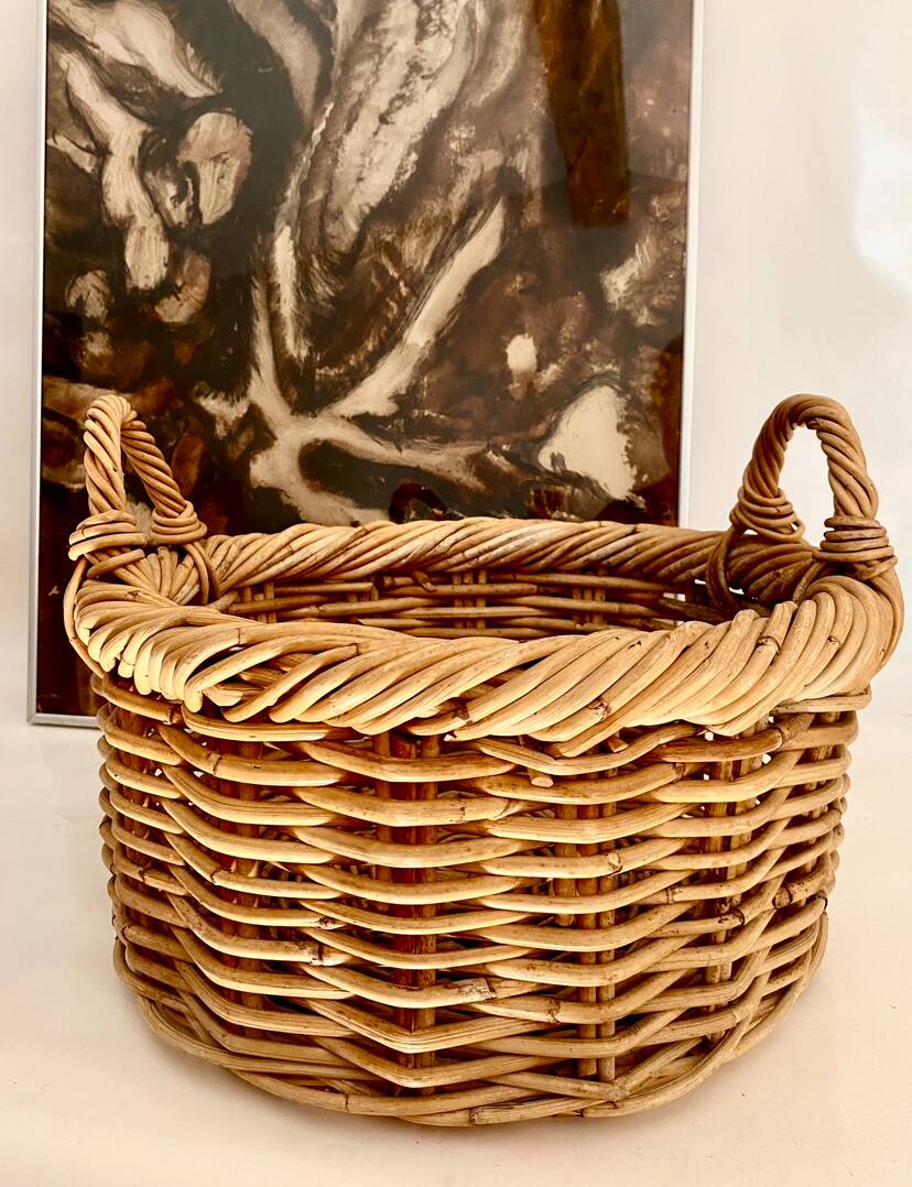 Painting 1972 under glass, metal frame