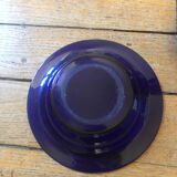 Night carafe and its blue glass saucer