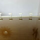 Wall-mounted coat rack in lacquered metal 40s 50s