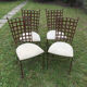Set of 4 wrought iron chairs