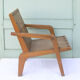 Fauteuil en bois vintage