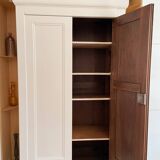 Walnut wardrobe, early 20th century