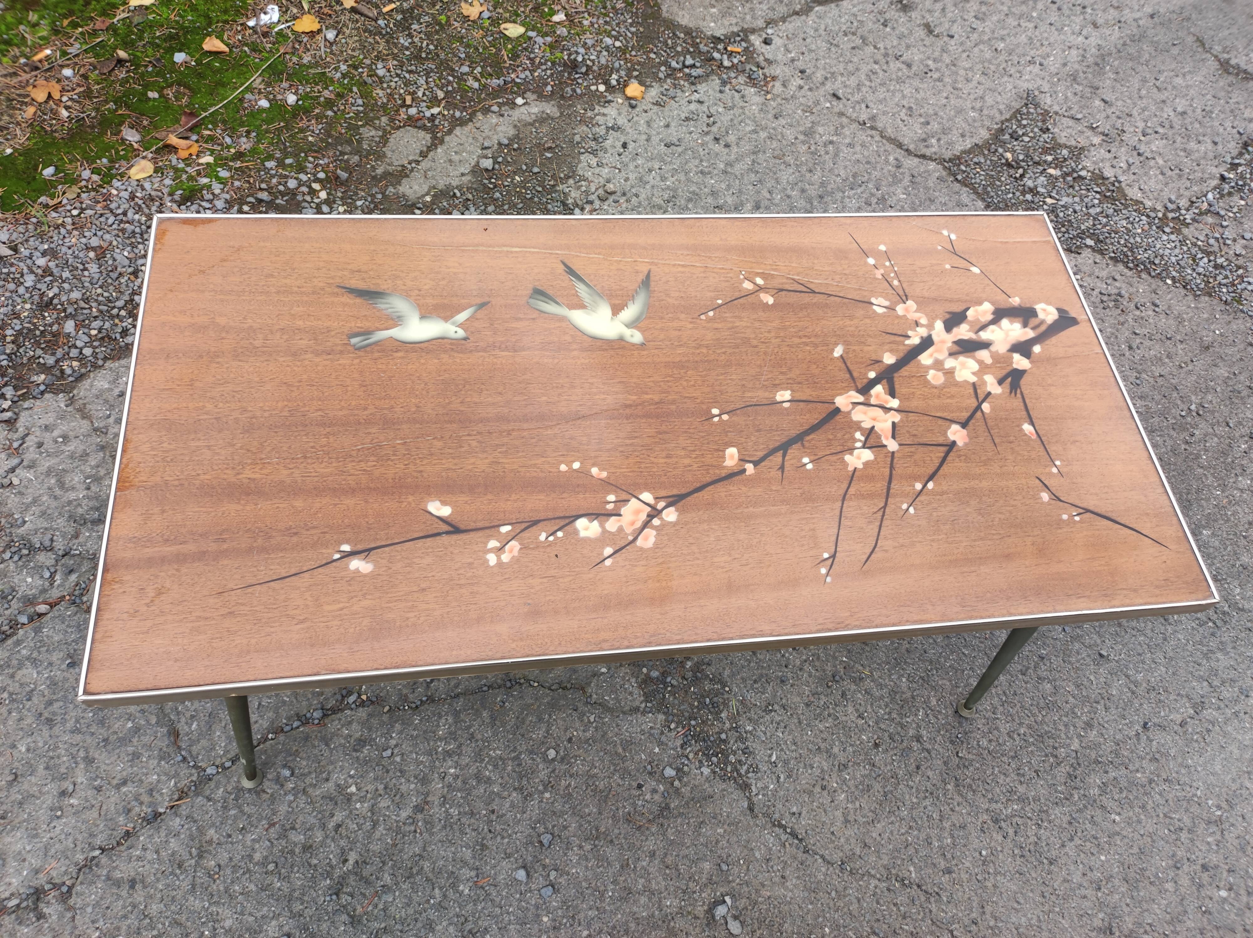 Coffee table feet vintage compass 50 60