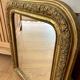 Antique gilded carved mirror - antique glass - vintage - Louis XVI