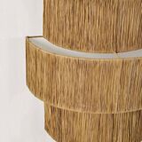 Raffia wall light - Triple