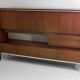 Minimalist backlit highboard in teak, Belgium 1960s